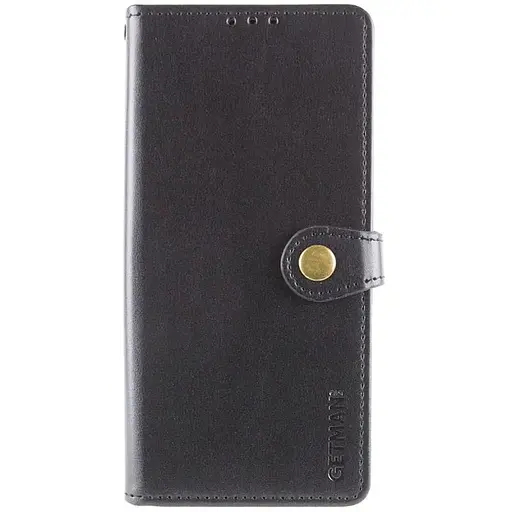 Кожаный чехол-книжка Getman Gallant (PU) для Xiaomi Redmi Note 14 4G (Int. version) Черный