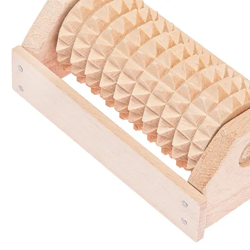 Масажер для ніг дерев'яний зубчастий на 1 ролик 12.5х7х6 см, Woodly 84978 - фото 5