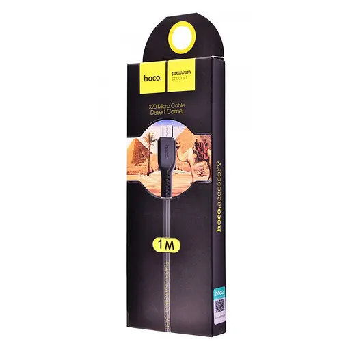 Кабель Hoco X20 Flash Micro charging cable L-1 м Чорний - фото 2