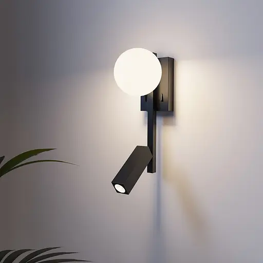 Настінний світильник MJ-Light GLOBE READ 3200K BK 15009 - фото 1