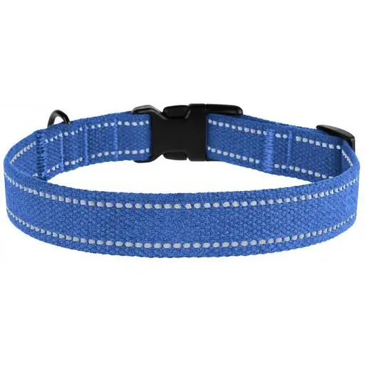 Нашийник для собак Barksi Сotton S 25-33х1.6 см лазурно-синій - фото 4