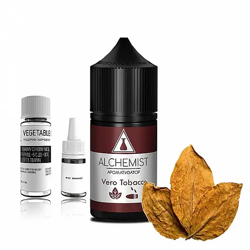 Набор компонентов для самозамеса солевой заправки ALCHEMIST 30 мл Vero Tobacco Мягкий табак, 0-50 мг (18097)
