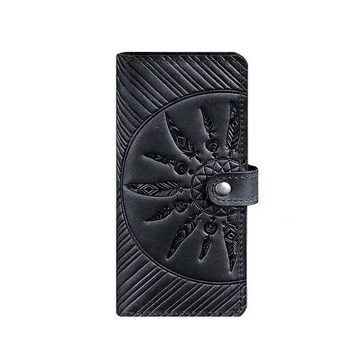 Кожаное женское синее портмоне 7.0 - фото 8