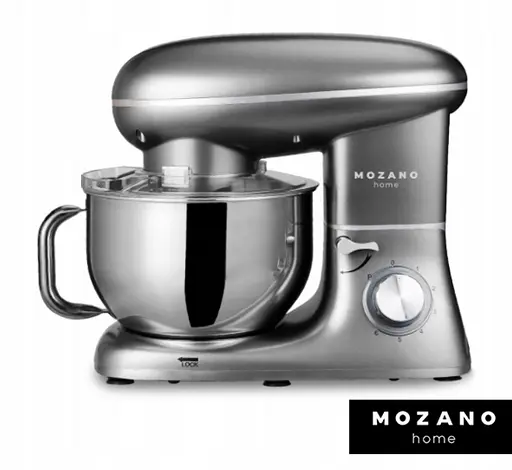 Кухонный комбайн Mozano профессиональный тестомес Kitchen Machine 2300 Вт чаша 6,2л Silver - фото 3