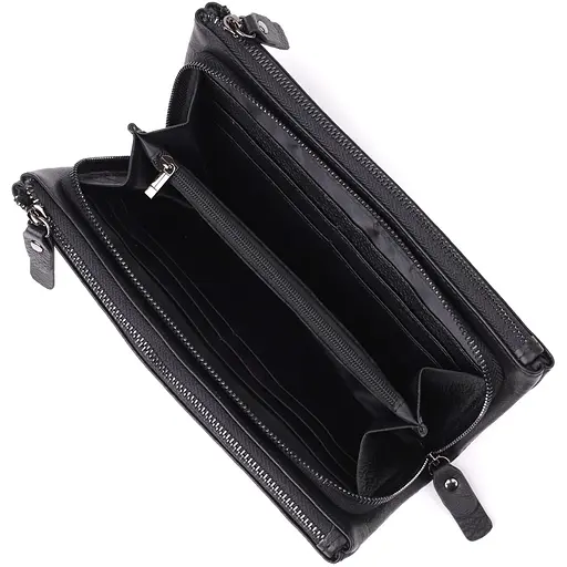 Кожаный кошелек на три отделения ST Leather 20.5х10.5х3 см acs0029687 - фото 5