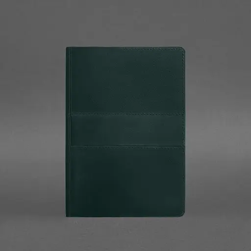 Кожаный блокнот А5 (софт-бук) 9.3 зеленый Crazy Horse - фото 6