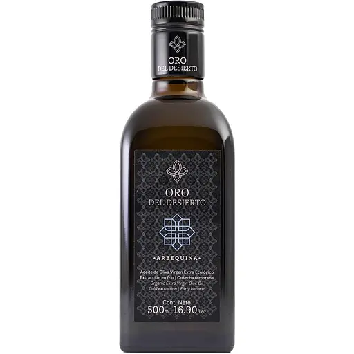 Оливковое масло Oro del Desierto Extra Virgin органическая Arbequina 500 мл
