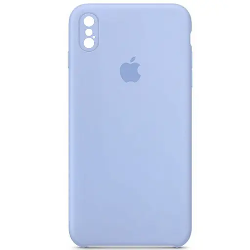 Чехол Epik Silicone Case Square Full Camera Protective AA для Apple iPhone X/XS 5.8 Голубой/Lilac Blue - фото 1
