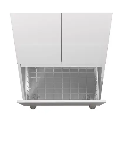 Пенал Мойдодыр Блонди П-55к напольный с корзиной для белья, Белый - фото 5