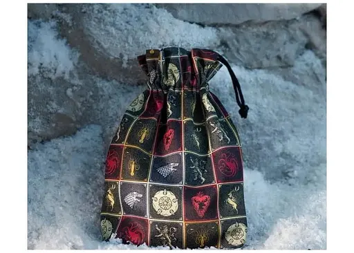 Мішечок для кубиків Q-Workshop Game of Thrones. The Sigils Pattern Dice Pouch (GOT/POU/00190166/2025/Q) - фото 2