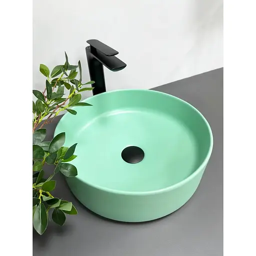 Умивальник VBI Prato mint matt накладний VBI-011403, Зелений - фото 1