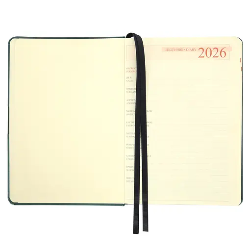 Щоденник А5 Leo Planner датований 2025 Persona смарагдовий 368 сторінок (252664) - фото 5