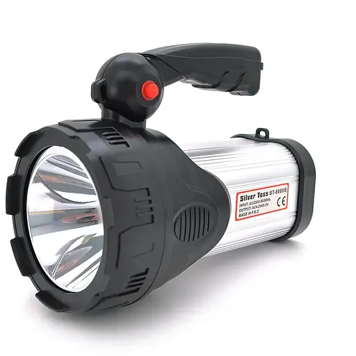 Фонарь переносной Silver Tools ST-6688, 1+3 режима (1+28Led), встроенный аккум, корпус пластмасс, СЗУ, Box