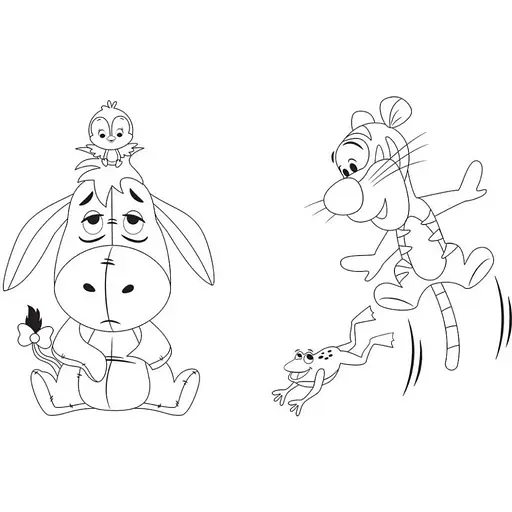 Раскраска "Игра с цветом. Винни Пух" Ранок 1426004 Disney Малыш, 12 страниц - фото 3