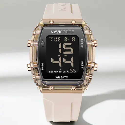 Наручний годинник жіночий Naviforce Lady Sport Золотий (3110) - фото 8