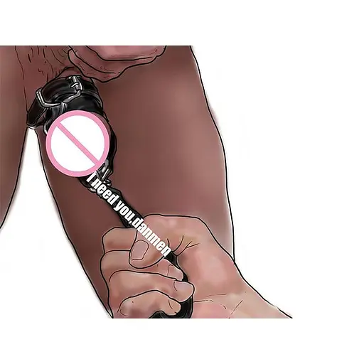 Пенис-фиксатор с поводком для БДСМ Черный K000163 - фото 2