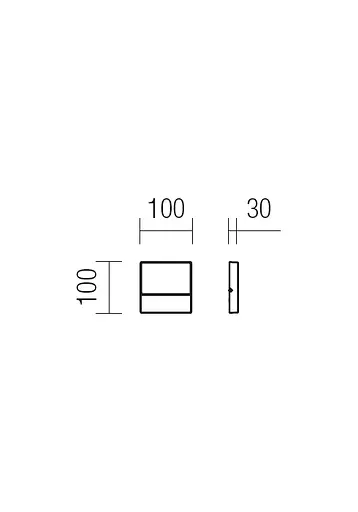 Бра вуличне EVEN AP SM LED SMD 3W IP54 DG 3000K (SQ) (5.1.2) Redo 9151 - фото 2