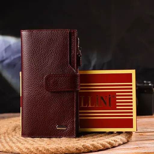 Кожаный женский кошелек Canpellini 10х18.7х2 см acs0025153 - фото 9