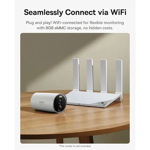 IP-камера видеонаблюдения Baseus Security B1 Outdoor Camera 2K White - фото 8