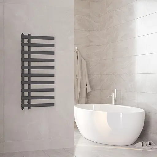 Рушникосушка дизайнерська Ideale Aurora 1110/1000/450 антрацит, Антрацит - фото 3