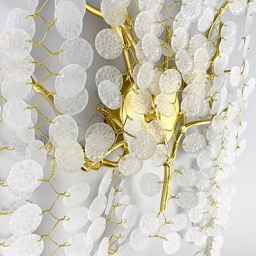 Бра в золоті з матовими монетками Line F W 105B/3 GD - фото 5