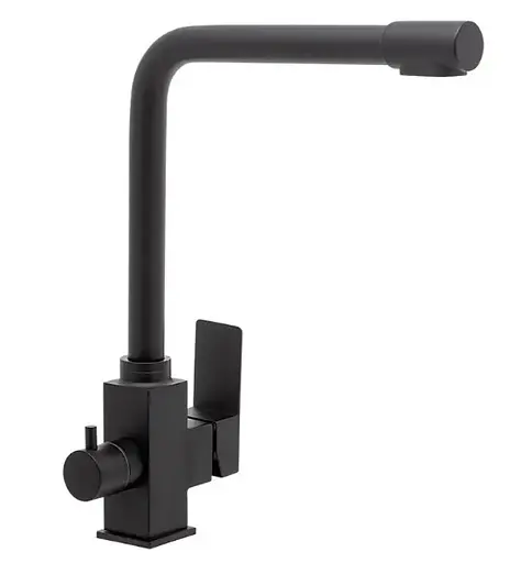 Змішувач для кухні Wezer з підлкюченням до фільтру PRO4C-02-BLACK - фото 2