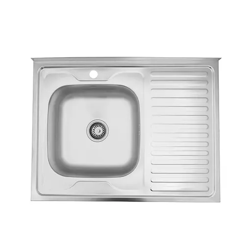 Кухонна мийка Kroner KRP Satin-6080L (0,6 мм) CV022825, Satin - фото 1