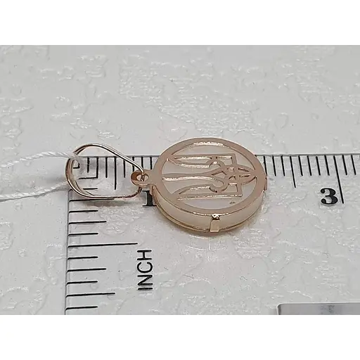 Золота підвіска Favoritum Тризуб з перламутром. 311434 - фото 3