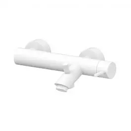 Змішувач для ванни Paffoni Light із регульованим душовим гарнітуром white matt LIG023BO, Білий матовий - фото 3