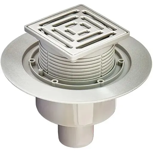 Душовий трап Koer FD14-100x100-180 нержавіюча сталь AC0662 - фото 1