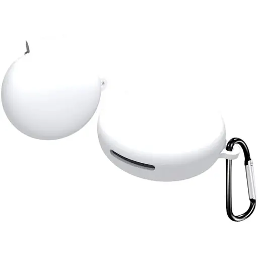 Чохол-накладка DK Silicone Candy Friendly з карабіном для Oppo Enco W31 (white)