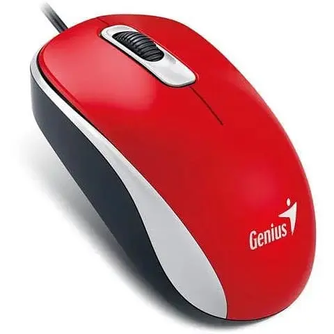 Миша Genius DX-110 Red USB оптична 1000 dpi 3 кнопки 1.5 м - фото 1