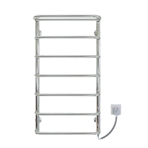 Електрична рушникосушарка Kosser Скоба с полкой 900x500/7 ER рег. ДСп06ЕR, Хром, Праве - фото 2