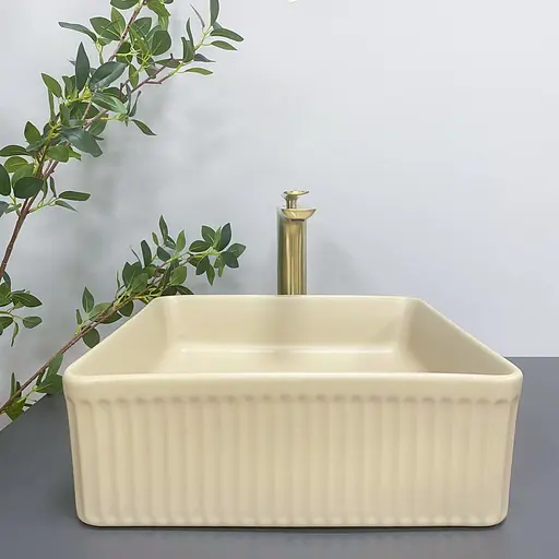 Умивальник VBI Bolzano beige matt накладний VBI-013802 - фото 4