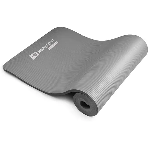 Мат для фитнеса и йоги Hop-Sport HS-N015GM 1,5см серый - фото 4