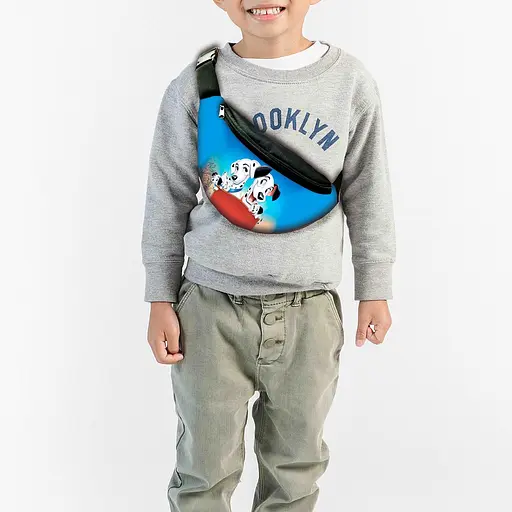 Сумка-бананка дитяча 101 далматинец  ,32х15см,сумка для хлопчика через плече (00224)