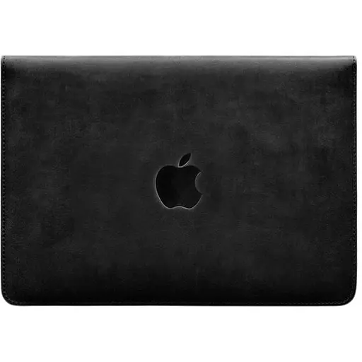 Чохол-конверт BlankNote із клапаном шкіра+фетр для MacBook 14" Чорний Crazy Horse - фото 1