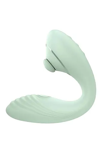 Вібратор Dreamtoys Glam Ultimate Tapping Vibe 23 см м'ятний - фото 4