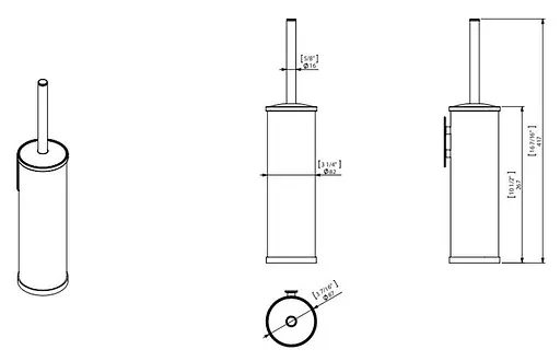 Ершик Sonia Contract-hospitality 052929, Хром - фото 2