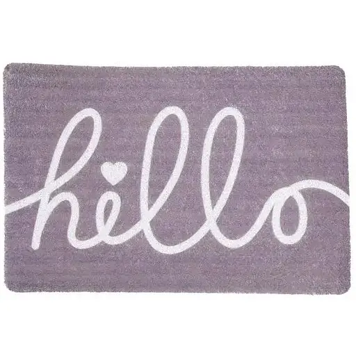 Килимок придверний Yiwu HP-47-6G декоративний 60х40 см сірий  - фото 1