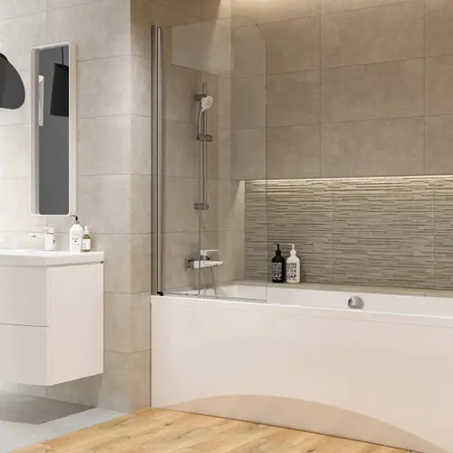 Шторка для ванни Cersanit Easy New подвійна 140Х70 - фото 3