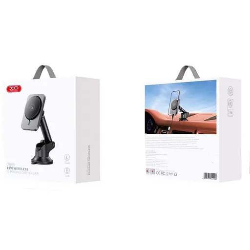 Автодержатель XO CX018 Magnetic Wireless 15W с магнитной зарядкой - фото 2