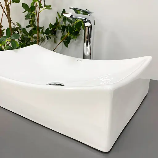 Умивальник VBI Viareggio white накладний VBI-016201, Білий - фото 5