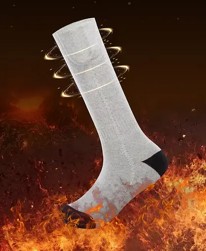 Шкарпетки з підігрівом ZBHSWZ03 з блоком живлення 5000mAh 38-44р. (Сірий) - фото 7