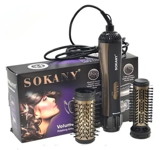 Вращающаяся фен-щетка Sokany SD-903 1000Вт - фото 6