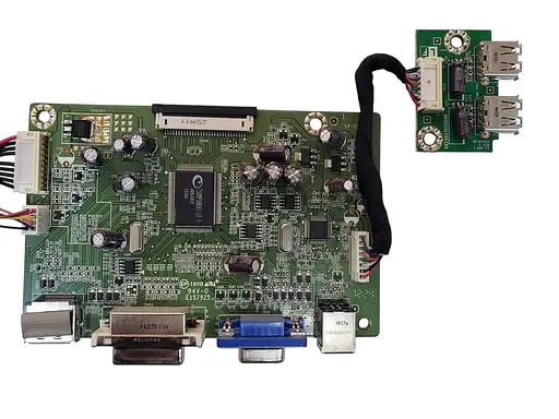 Материнская плата монитора HP ILIF-257 (492A014D1300R) "Б/У" - фото 1