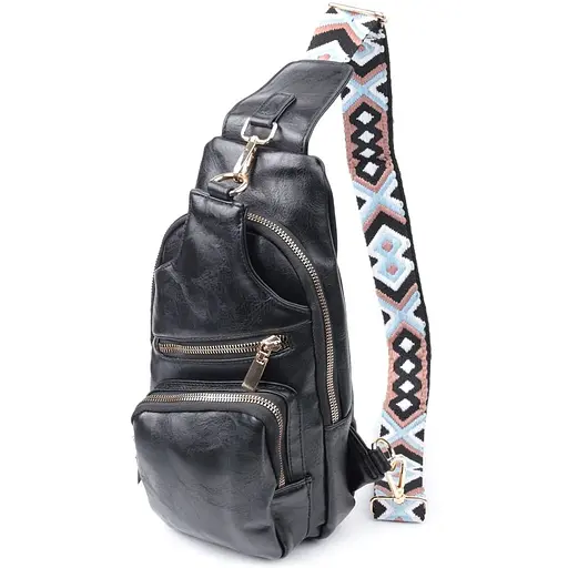 Женская слинг сумка Vintage через плечо из экокожи 16х30х8 см sum0026955 - фото 1