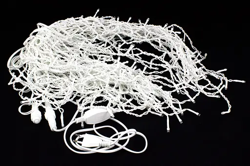 Гірлянда вулична бахрома світлодіодна з мерехтінням на дім Laplandia білий ПВХ провід 25 м Тепле світло (ww.02.6W.850.F+) - фото 2