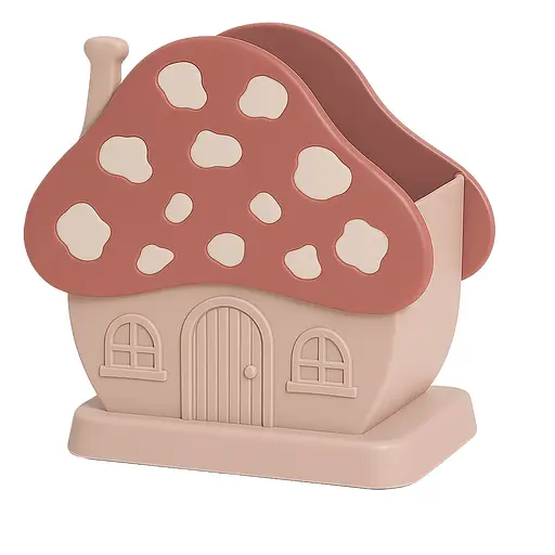 Подставка для сушки и хранения столовых приборов в виде домика, Yu Xin Розовый 87646 - фото 2