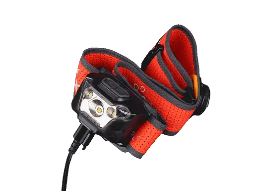 Налобный фонарик Fenix HL18R-T 500лм (5 режимов) Черный с красным - фото 3